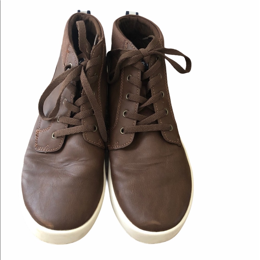 Kids Brown Sperry Cruise Mid Boots in EUC